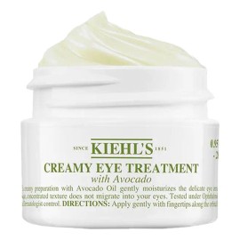 Kiehl’s Avocado Eye Treatment - Crema Contorno para Ojos Hidratante, Reduce Bolsas e Ilumina la Mirada. Con Aceite de Aguacate, Manteca de Karité, Beta Caroteno y Cafeína, 14 ml