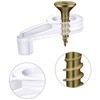 Blulu 50 Pack Glass Retainer Clips with Screws 4 mm