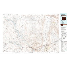 YellowMaps Rock Springs WY topo map, 1:100000 Scale, 30 X 60 Minute, Historical, 1981, Updated 1981, 24.1 x 39.9 in - Tyvek