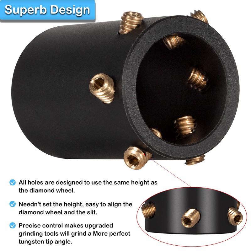 Tungsten Electrode Sharpener Sharpening Grinder Head TIG Welding Welder Tool