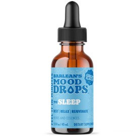 Barleans Suplemento estimulante del estado de nimo, suplemento lquido para dormir para hombres y mujeres, magnesio y melatonina, gotas de hierbas...  