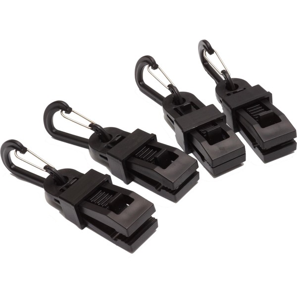 GoodsLand GD-TARPCLIP Alligator Shaped Tarp Clips with Carabiner Set of