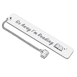 Inspirational Gift Bookmarks Reading Gifts for Readers Book Lovers Women Men Go Away I'm Reading Bookmark Gift for Sister Friends Christmas Birthday Gifts for Booklovers Bookworm
