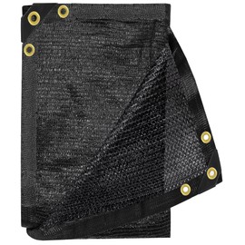 E.share 70% Shade Cloth for Garden, 10 Ft X 16 Ft Sun Shades Outdoor Patio with Grommets for Plant Covers,Porch Screen,Pergola Shade Cover,Greenhouse,Black