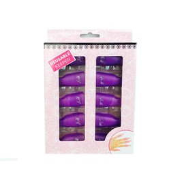 Beauticom® Acrylic Nail Art Soak Off Cap Clip UV Gel Polish Remover Wrap Reusable Keeper Manicure Tool (PINK, WHITE, PURPLE, & RED) (20 Pieces, PURPLE)