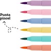 Barrilito Marcadores Pastel Punta Pincel Lettering 6 Piezas