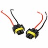 2PCS H11 HEADLIGHT CONNECTOR PLUG WIRE FOR TOYOTA AVENSIS PRIUS
