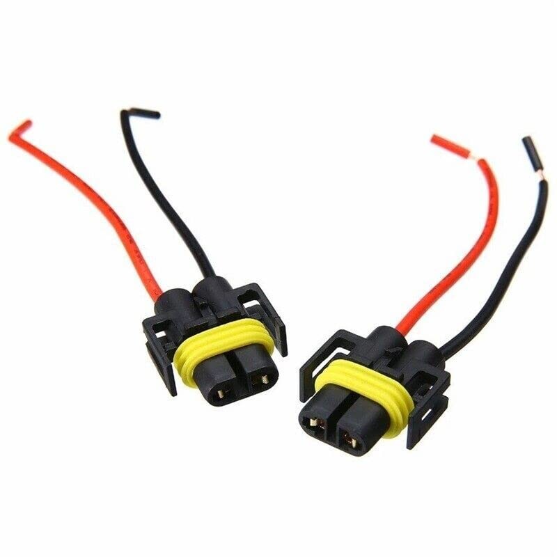 2PCS H11 HEADLIGHT CONNECTOR PLUG WIRE FOR TOYOTA AVENSIS PRIUS