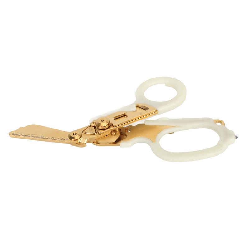 Emergency Response Shears with Glass Breaker Stainless Steel Plastic Luminous