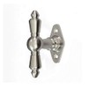 Antikas - Window olive in matt nickel-plated brass - window