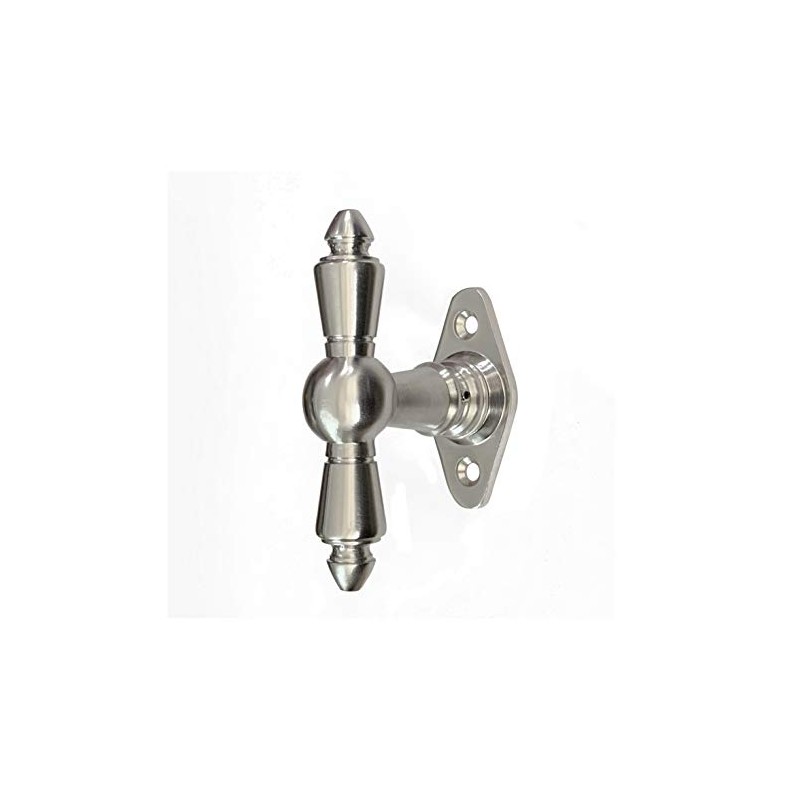 Antikas - Window olive in matt nickel-plated brass - window