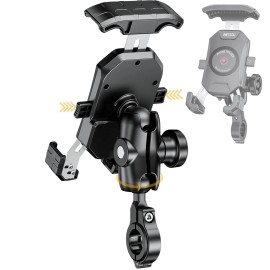 iMESTOU Anti-Theft Motorcycle Phone Mount Bike 1 Ball Phone Holder Handlebar .