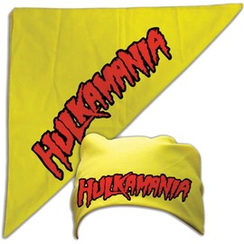 Costume Agent Hulkamania Bandana Gold One Size