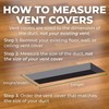 Madelyn Carter Contemporary Artisan Style Vent Cover, Solid Cast Steel