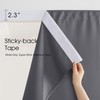 NICETOWN 2 Panels Outdoor Curtains for Patio, Adhesive Strip Top