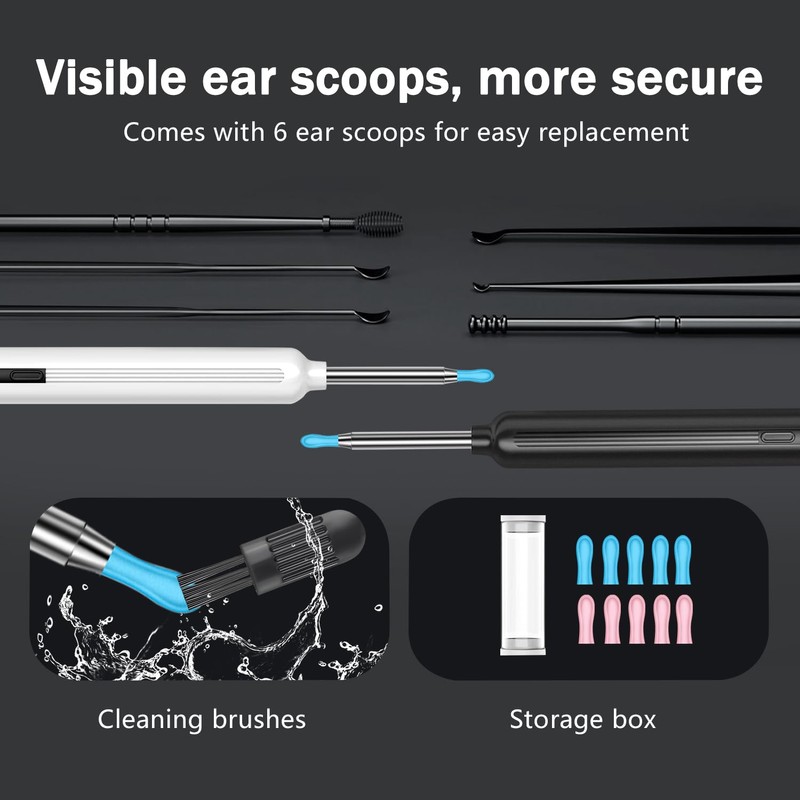 LEZHUAN Cleaner with 8 Ear Pick for iOS and Android