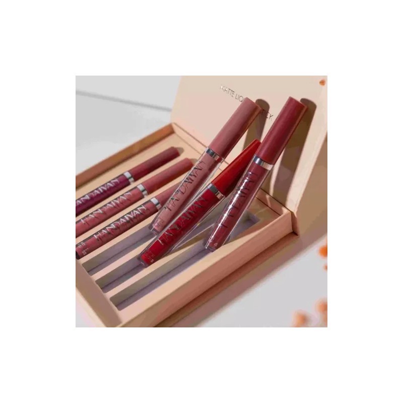 Labiales Mate Liquido Larga Duración A Prueba De Agua