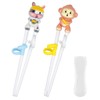Quimoy 2 Pairs Chopsticks for Kids, Kids Chopsticks Training, Cute