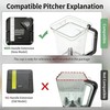 Blender Lid Replacement for Ninja Pitcher,Blender Top Replacement Parts Compatible