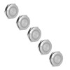 5Pcs Momentary Push Button Switch Metal Auto Reset Ultra Thin