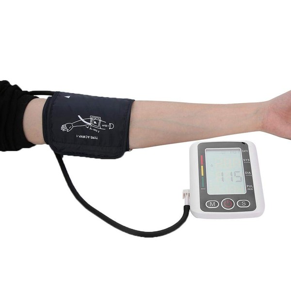 Sphygmomanometer, One Button Operating Arm Blood Pressure Monitor with Large Digital Display, Suitable for Home Use