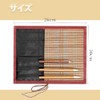 Brush Wrap, Floral Print, Calligraphy Brush Holder, Bamboo Brush Case,