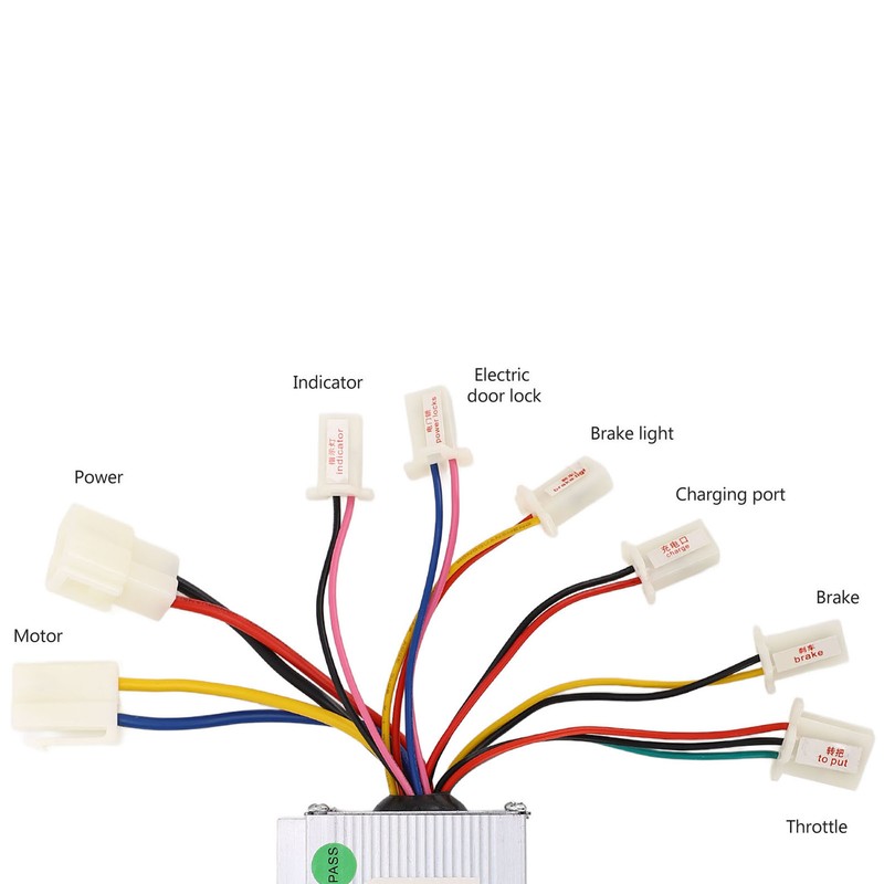48V 1000w Brushed Motor Controller with Foot Throttle Pedal Electric