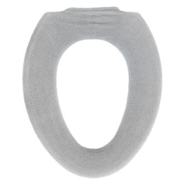 OKA Cocoon Toilet Seat Cover, O-type, Gray, O-type, Washable, Knit, Warm, Cushion, Soft)
