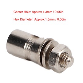 POENVFPO 10 Pcs 1.3mm Adjustable Stainless Steel Servo Push Rod Connectors for Airplane Upgrade