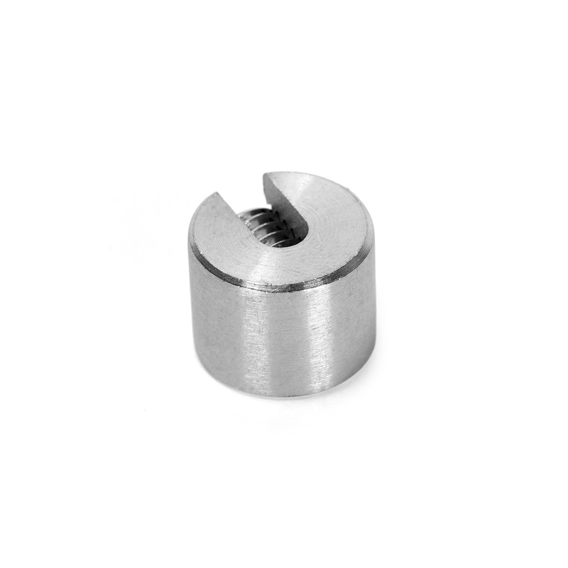 Ruimou 4 Stück M8x4mm Edelstahl einzelne Nut Drahtseil Befestigung Clip