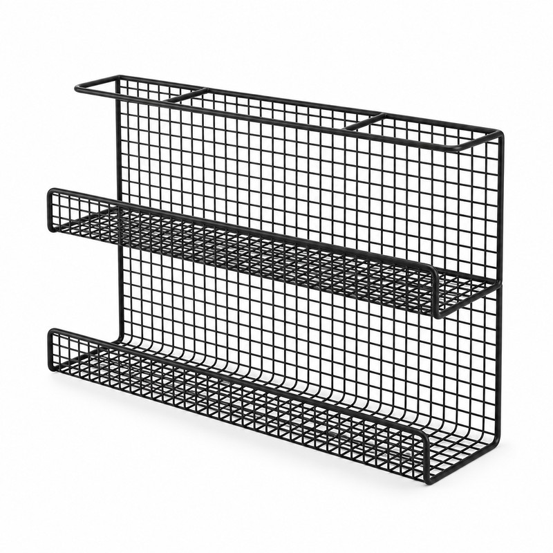 Under-Desk Cable Management Tray for Cord & Power Strip Storage