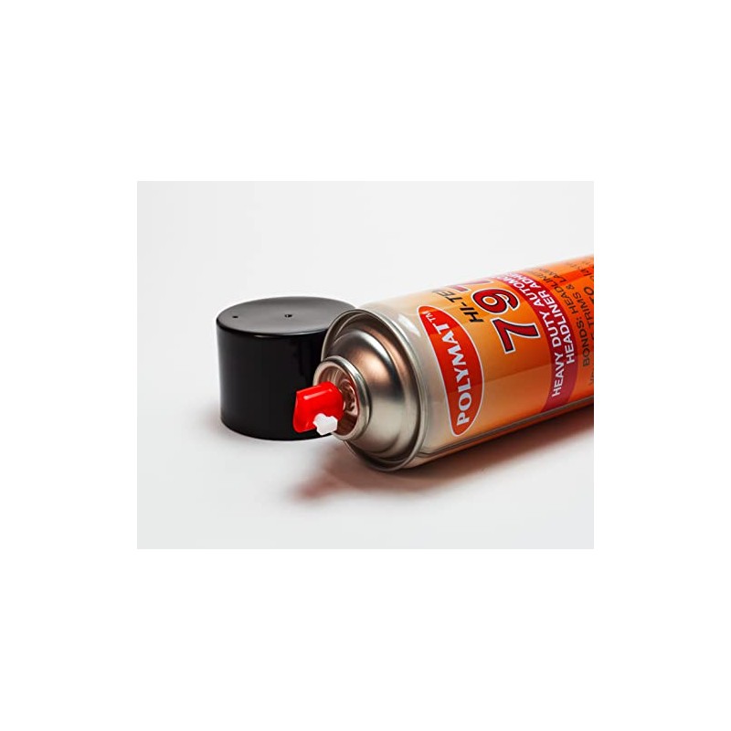 Polymat 797 Hi-Temp Spray Glue Adhesive Bonds POLYETHYLENE to Metal