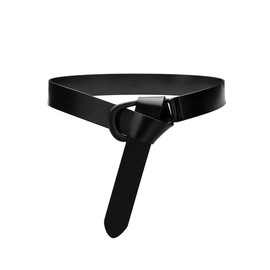 ICSTH - Cinturón trenzado para mujer, de piel auténtica clásico, 3 ramas, BK, 106cm