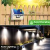 Peasur Solar Lights Outdoor Motion Sensor, 4 Pack Solar Fence