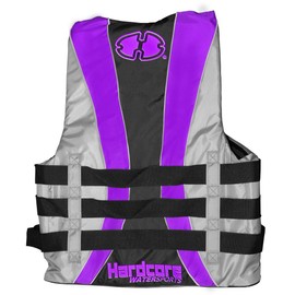 Fully Enclosed Neoprene and Polyester Life Jacket Vest Purple (..Adult S/M)