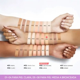 Minimeli Base De Maquillaje Cremosa Matte Spf 30+++ Fijadora
