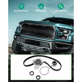 SCITOO Timing Belt Kit TS26284A WP9137 A026WP TCKWP284A Timing Belt Water Pump Kit 2006-2012 for Hyundai Elantra 2007-2008 for Hyundai Tiburon 2006-2009 for Hyundai Tucson 2010-2011 for Kia Soul