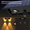 Solar Fence Lights,12 Pack Solar Lights Outdoor Warm White +