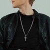 Chriscoco Cross Necklace for Men Women 925 Sterling Silver Cross