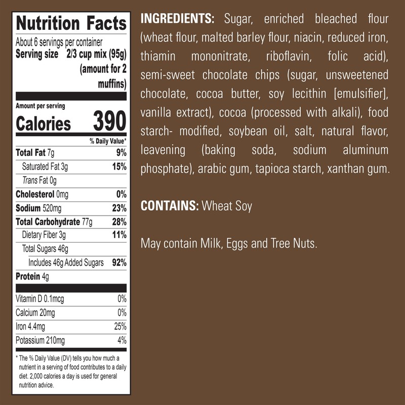 Krusteaz Muffin Mix, Double Chocolate Muffin Mix, Made with Real