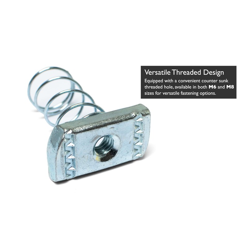Strut Channel Long Spring Nuts for 41mm Channels - Available