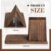 SiliFine Wooden Book Stand for Reading Rest Triangle Book Holder