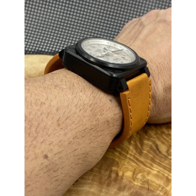 Bell & Ross 24mm ORANGE Bell & Ross Leather Strap
