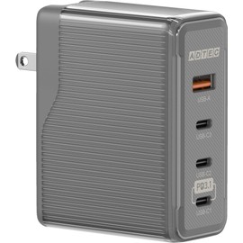 ADTECH APD-V150AC3-BK Total 150W Black PD3.1 Single 140W Charger, 4 Ports (USB-Cx4+USB-A) GaN (65W+65W+10W+10W) or (65W+65W+20W) or (100W+10W+10W)