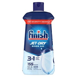 Finish Jet-Dry Rinse Aid, 16oz, Dishwasher Rinse Agent & Drying Agent