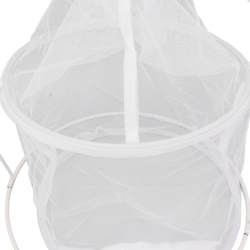 Cylindrical Iron Frame Hanging Cage Butterfly Habitat Cage Ornamental Outdoor