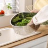 FAB4HOME Washing Up Bowl Stainless Steel Washbasin Plastic-Free Kitchen Sink