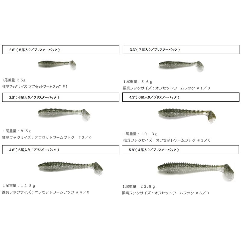 KEITECH Swing Impact Fat 5.8" #484 Shirtless Shad