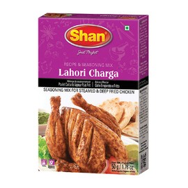 Shan Foods Lahori Chargha Recipe Mix 1.76oz (50g) - South Asian BBQ Seasoning - Delicious Stir-fried/Steamed Chicken - Traditional Desi Flavor - Box Pack