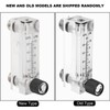 LZM6T Acrylic PMMA Adjustable Panel Type Gas Flowmeter 1~10LPM 1/4"BSP